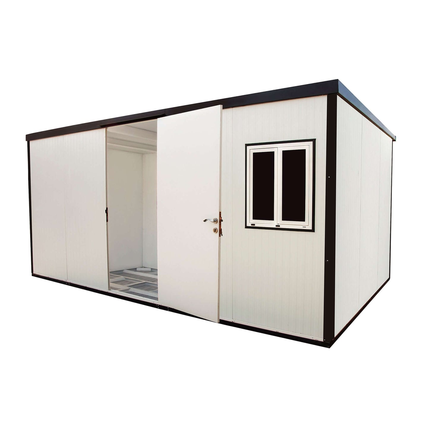 Duramax 16x10 Flat Roof Insulated Building for versatile use and weather protection.