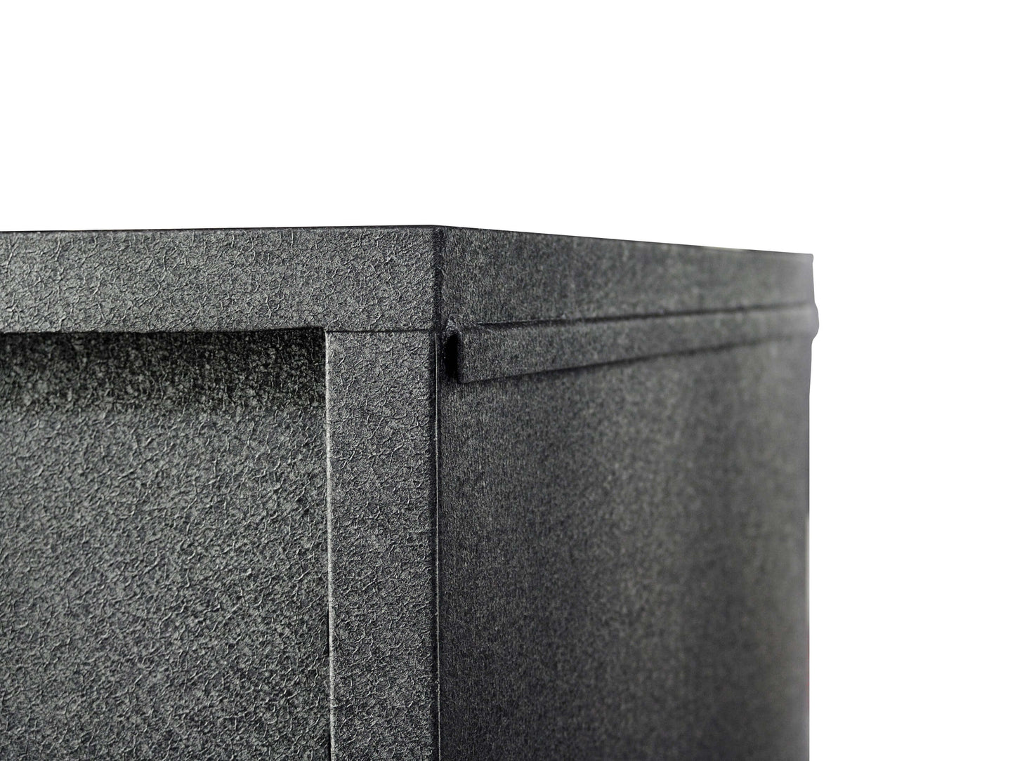 Close-up of Duramax 36 In Industrial Wall Cabinet texture showing robust steel construction for durability and modern design.
