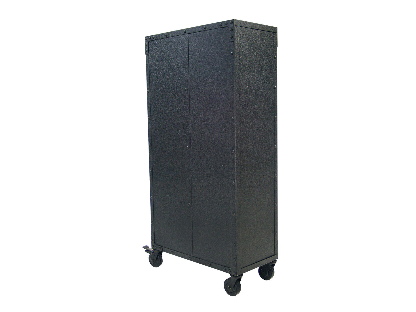Duramax 36x72 Industrial Cabinet with wheels, durable metal and wood design, perfect for home or garage storage solutions.