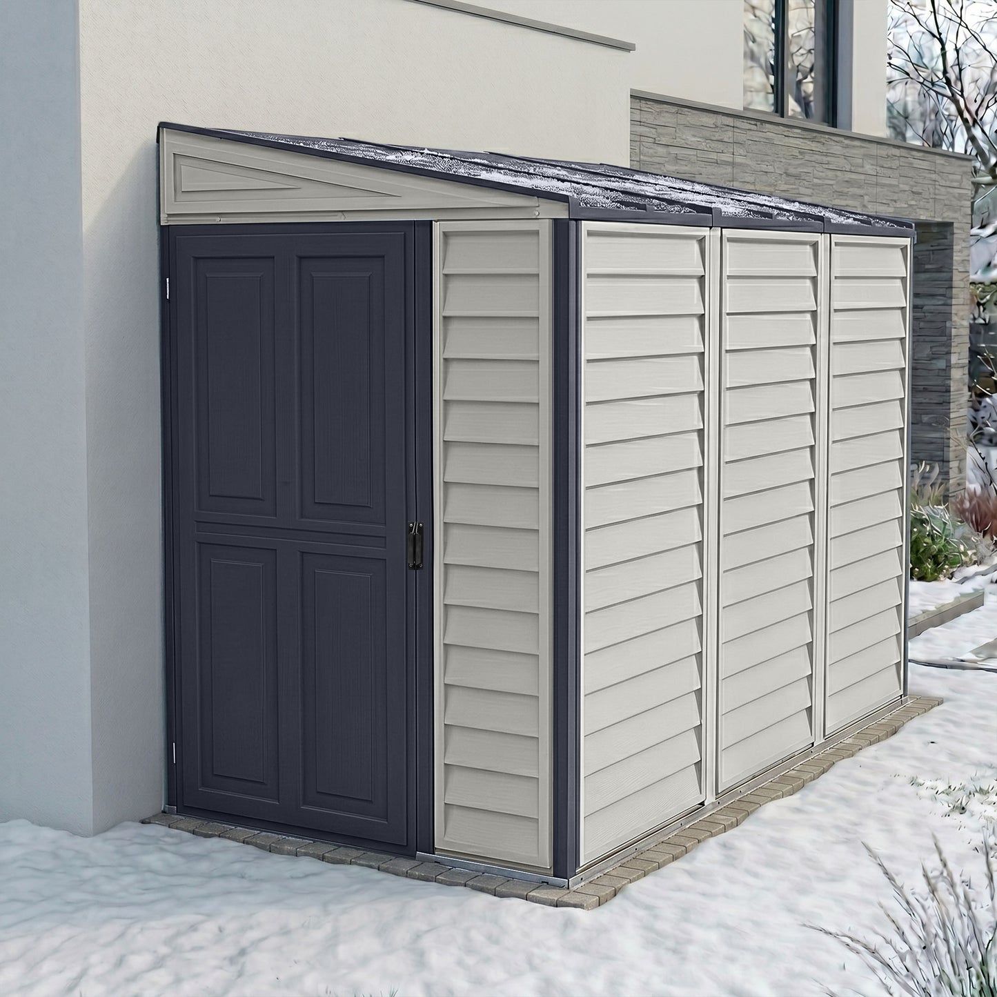Duramax 4x8 SideMate PLUS Vinyl Shed w/ Foundation 36625