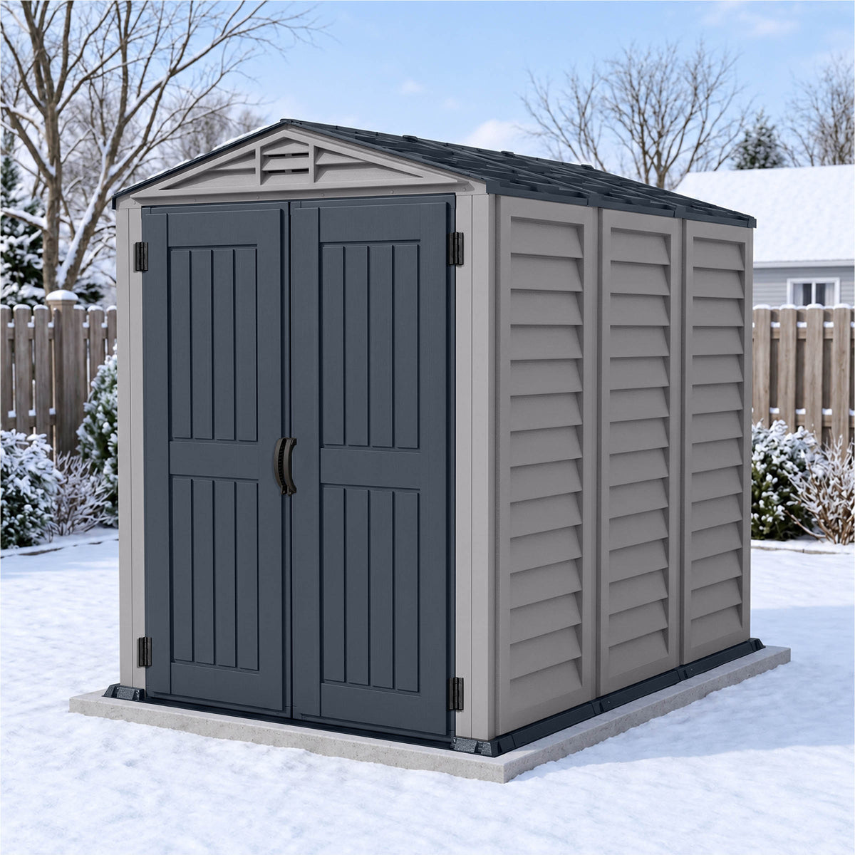Duramax 5x8 YardMate PLUS Vinyl Shed w/ Floor 35825
