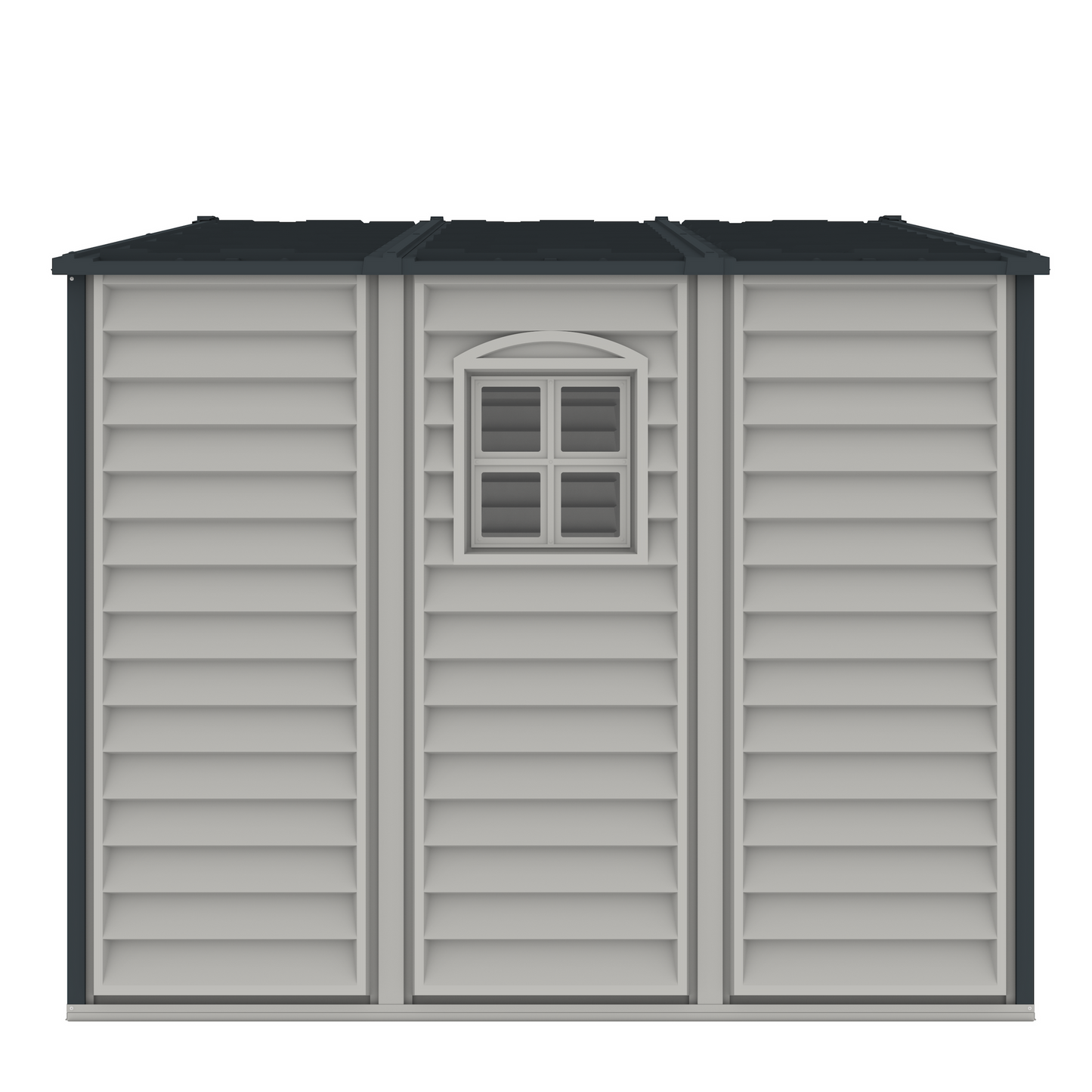 Duramax Vinyl Shed Woodside Plus 10.5 x 8 w/ Foundation Kit 30227