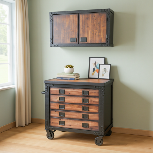 Duramax 2-Piece Garage Storage Combo Set w/ Tool Chest and Cabinet Combo 2TCWC 