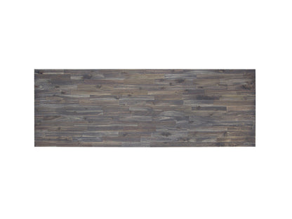 Aged espresso wood top for DuraMax 3-drawer industrial workbench, showcasing a rich textured finish.