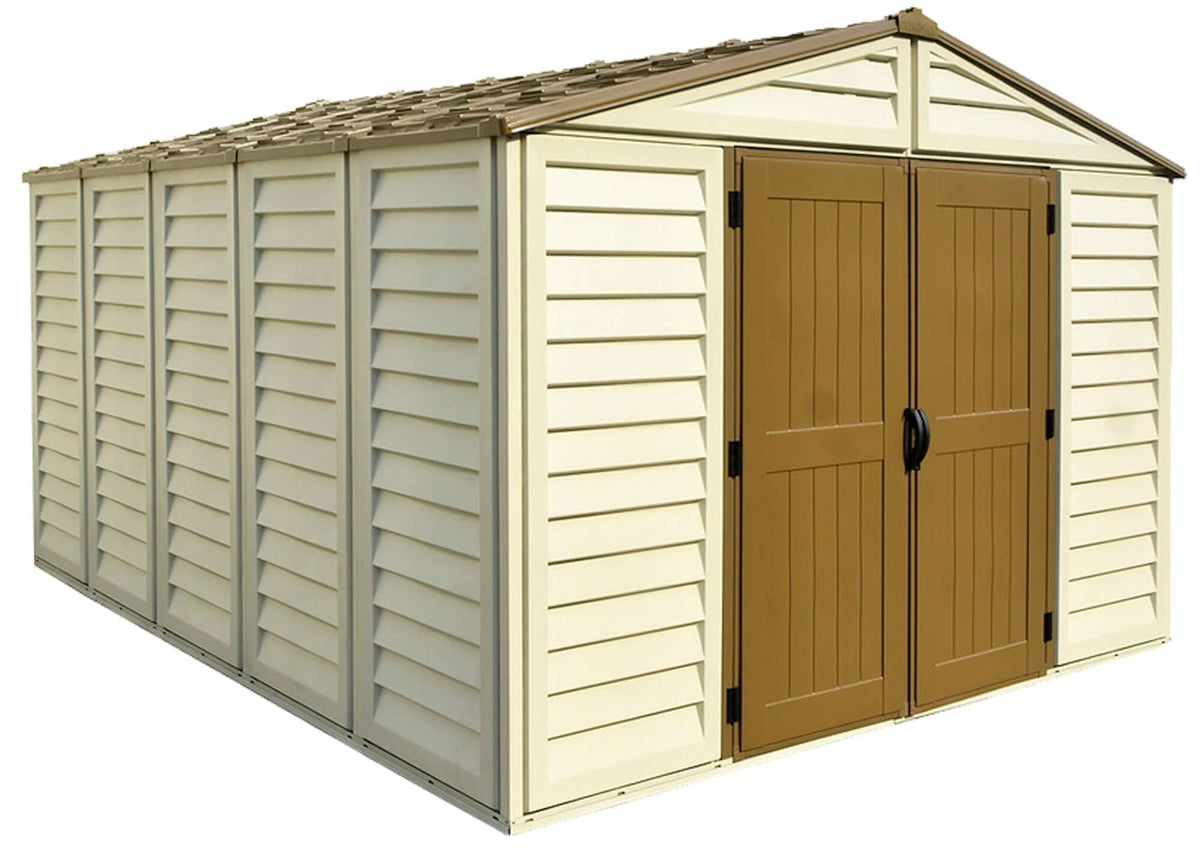 Duramax 10.5x13 Woodbridge PLUS Vinyl Shed w/ Foundation 40234
