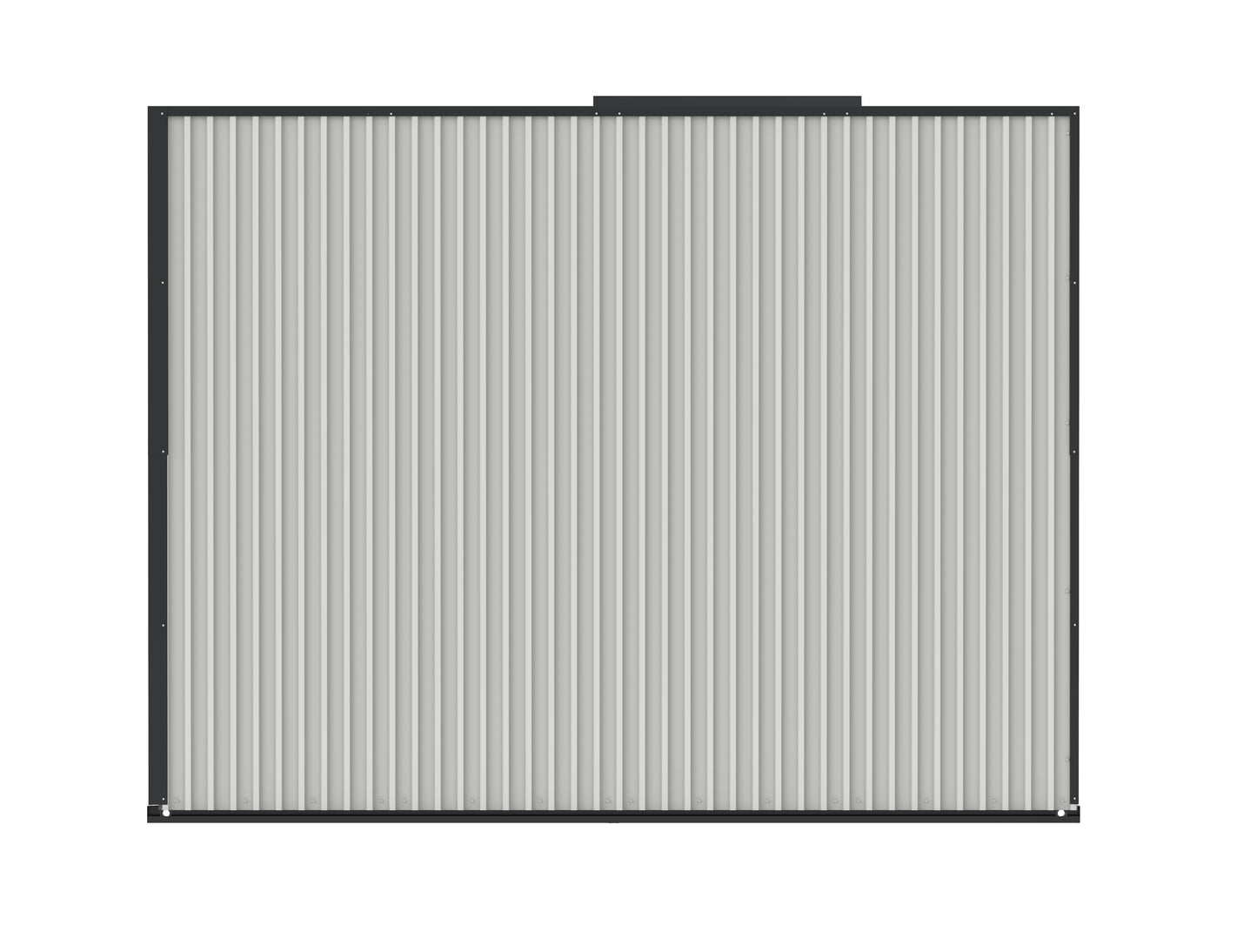 Duramax 13x10 flat roof insulated building ideal for storage, showcasing modular design and weather resistance.