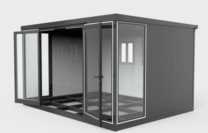 Duramax 13x10 Glass Garden Room - versatile outdoor structure for garden shed, office, or playroom. Stylish and functional design.