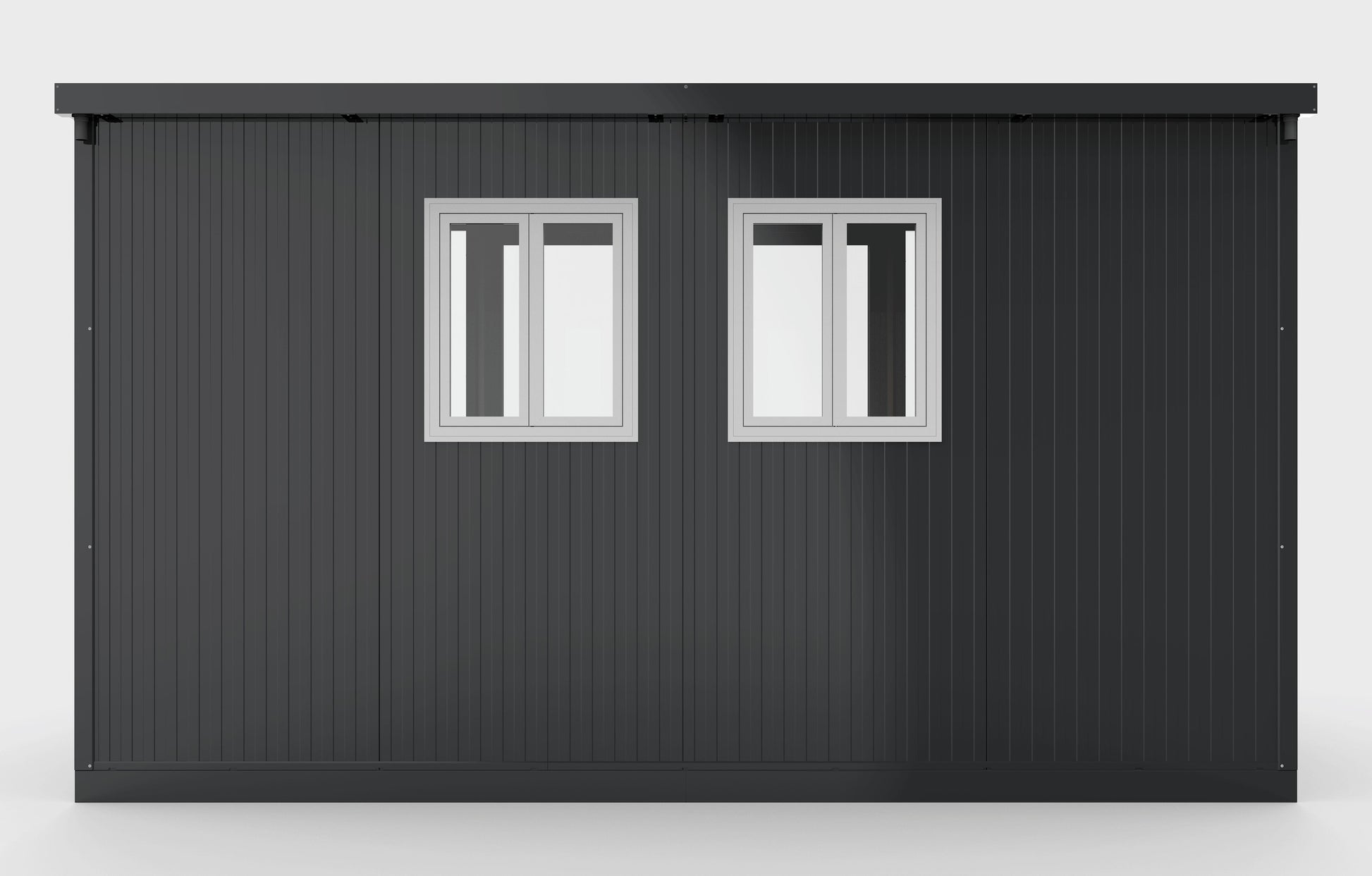 Duramax 13x10 Glass Garden Room featuring sturdy steel walls with windows, ideal for versatile backyard use and entertainment.