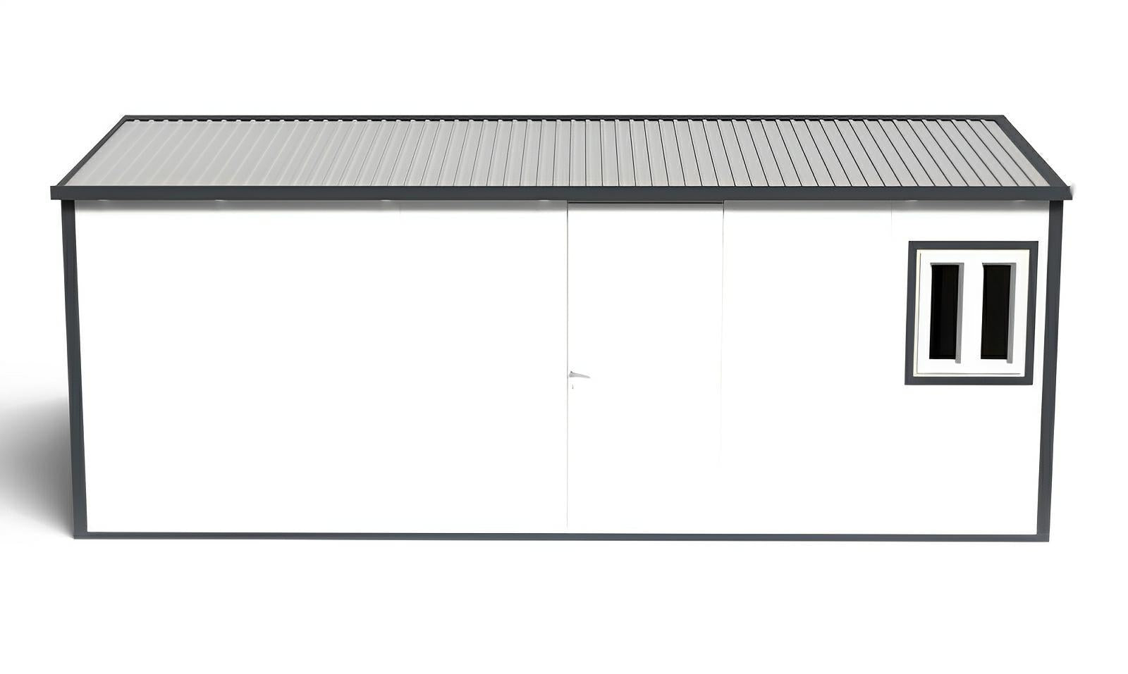Duramax 19x10 insulated gable roof building for versatile use and weather protection.
