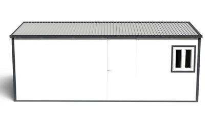 Duramax 19x10 insulated gable roof building for versatile use and weather protection.