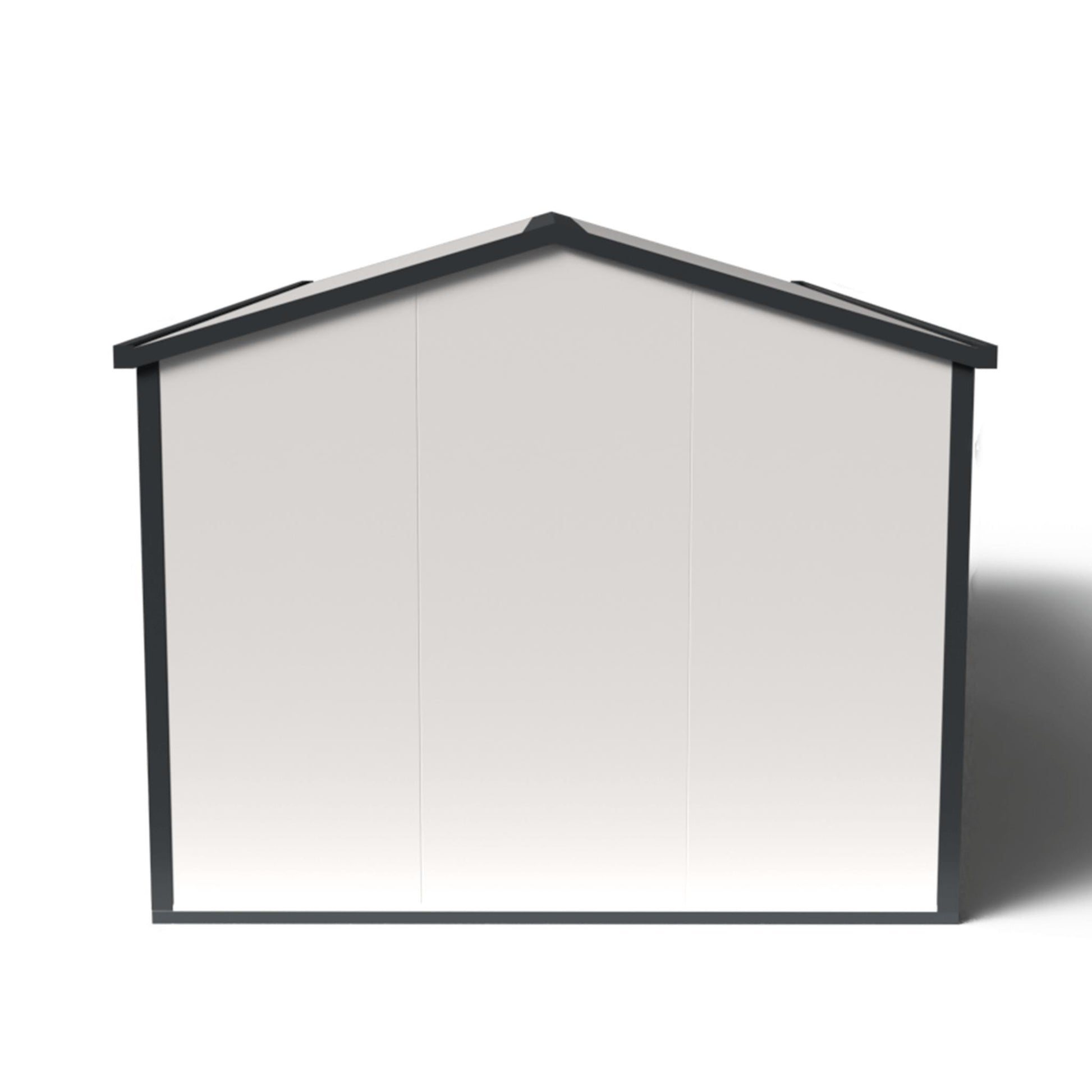 Duramax 19x10 insulated gable roof building front view, suitable for offices, workshops, or shelters.