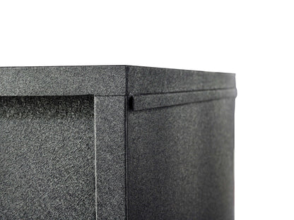 Close-up of Duramax 36 In Industrial Wall Cabinet texture showing robust steel construction for durability and modern design.