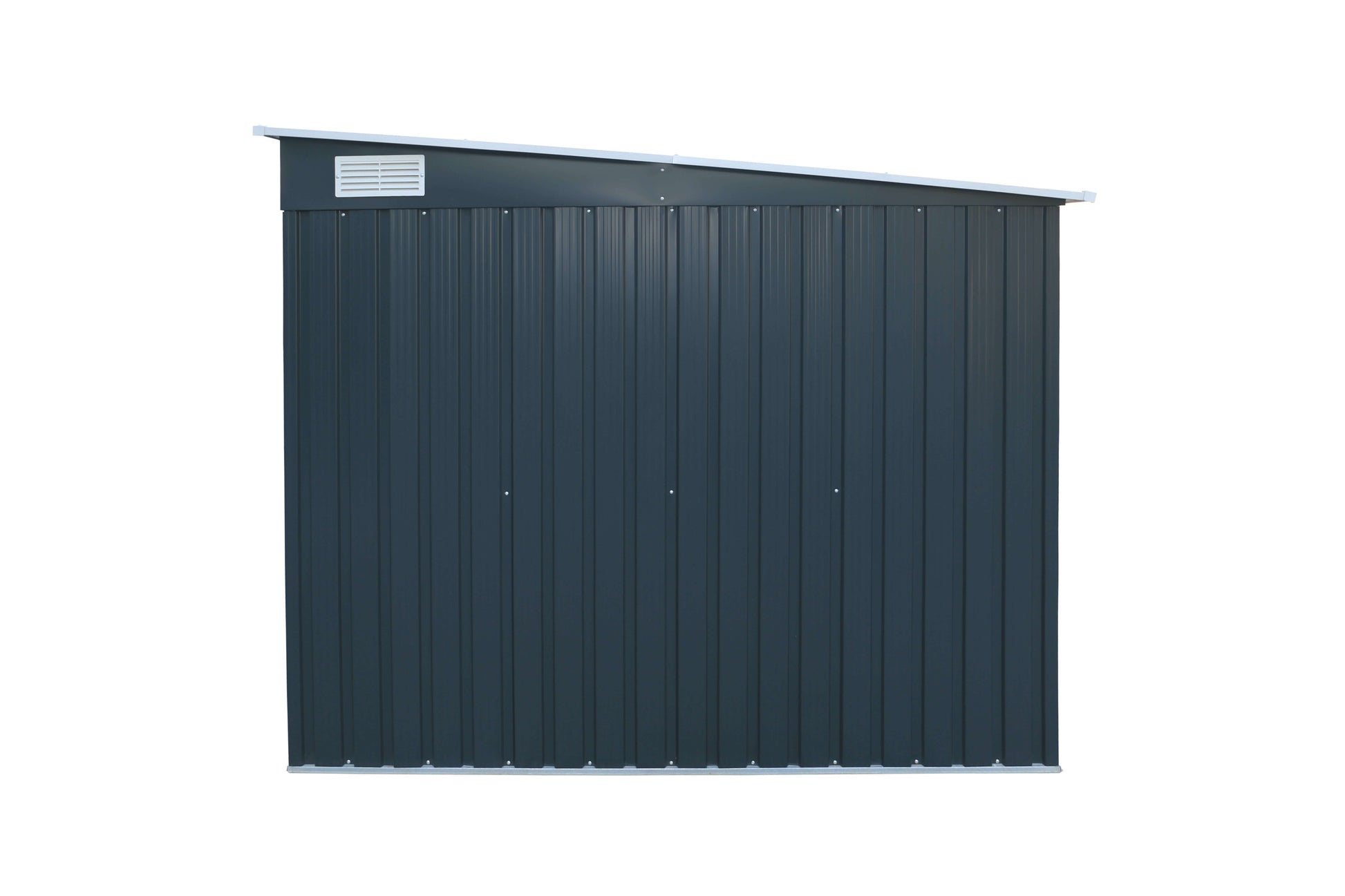 Duramax 6x6 Bike Shed 73051 made from galvanized steel with large doors and a secure locking system, perfect for bike storage.