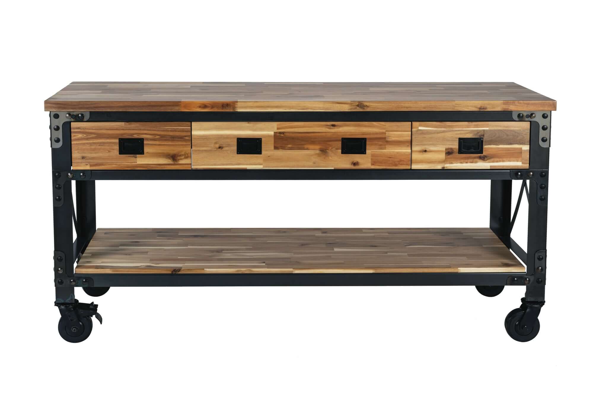 Duramax 72 In Darby Industrial Metal & Wood desk 68051