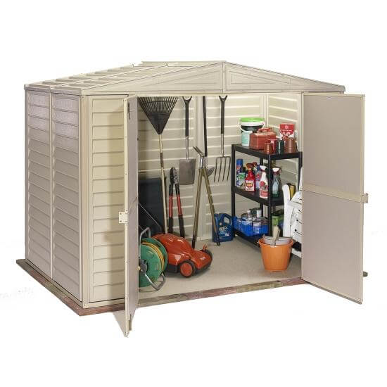 Duramax 8x6 DuraMate Vinyl Shed w/ Foundation 00184