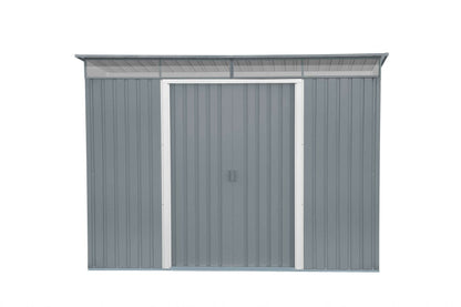 Duramax 8x6 Metal Shed with Skylight and Pent Roof, Perfect for Garden Storage