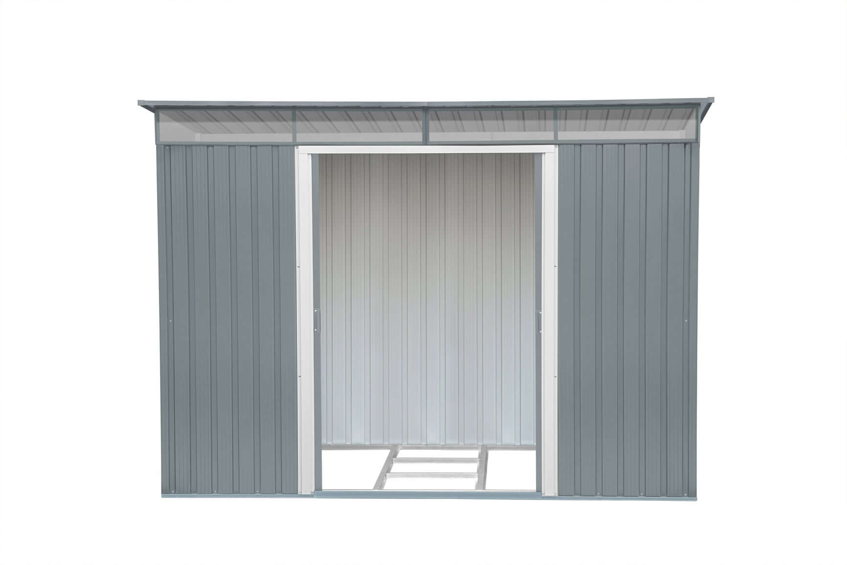 Duramax 8x6 Metal Shed Pent Roof w/ Skylight 20552