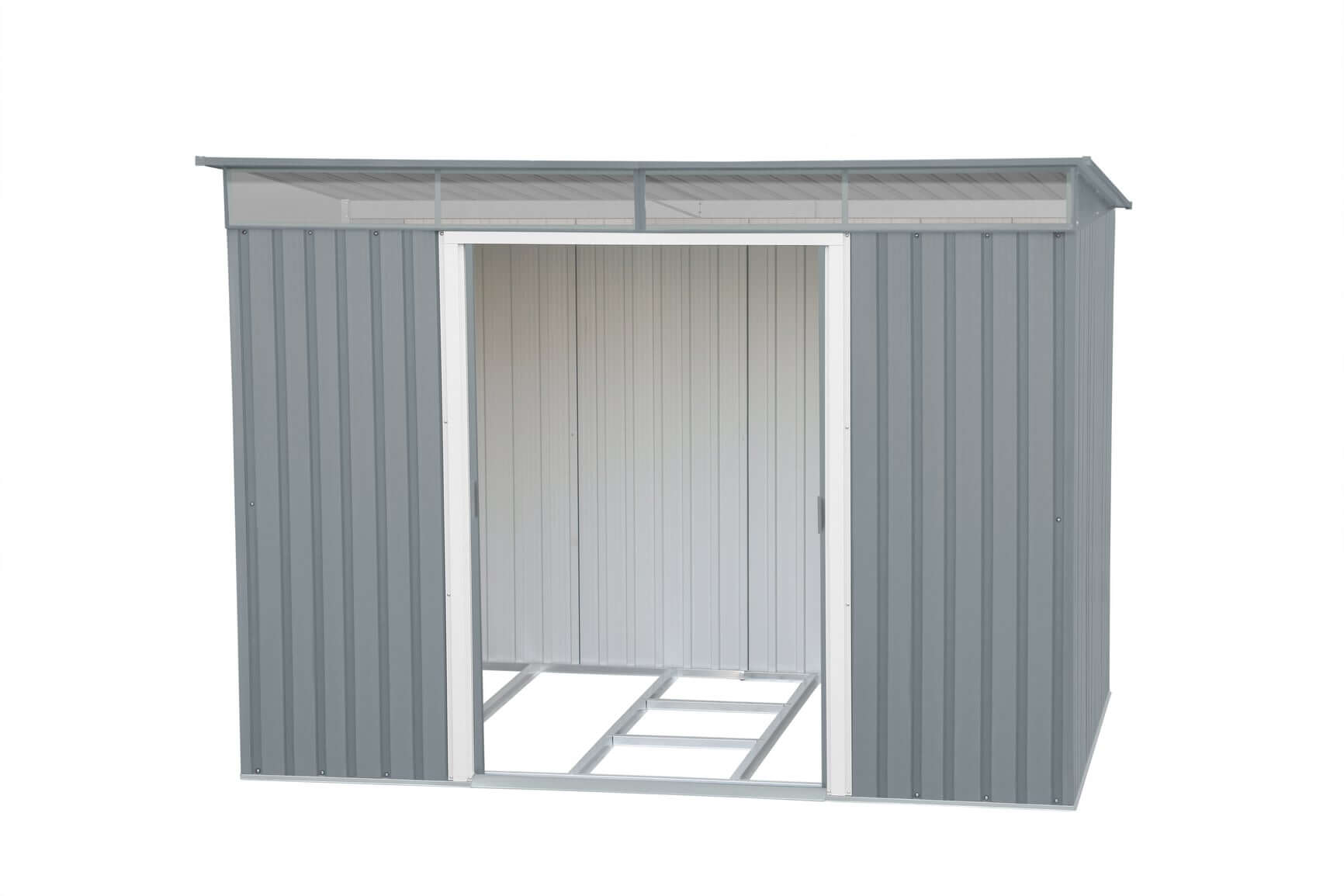 Duramax 8x6 Metal Shed with Skylight and Pent Roof for Outdoor Storage