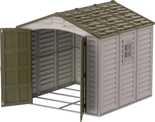Duramax 8x8 DuraPLUS Vinyl Shed w/ Foundation 30114