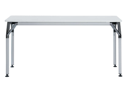 Duramax Ramo Desk 68054 with die-cast aluminum chrome details and sturdy aluminum legs, perfect for modern home or office space.