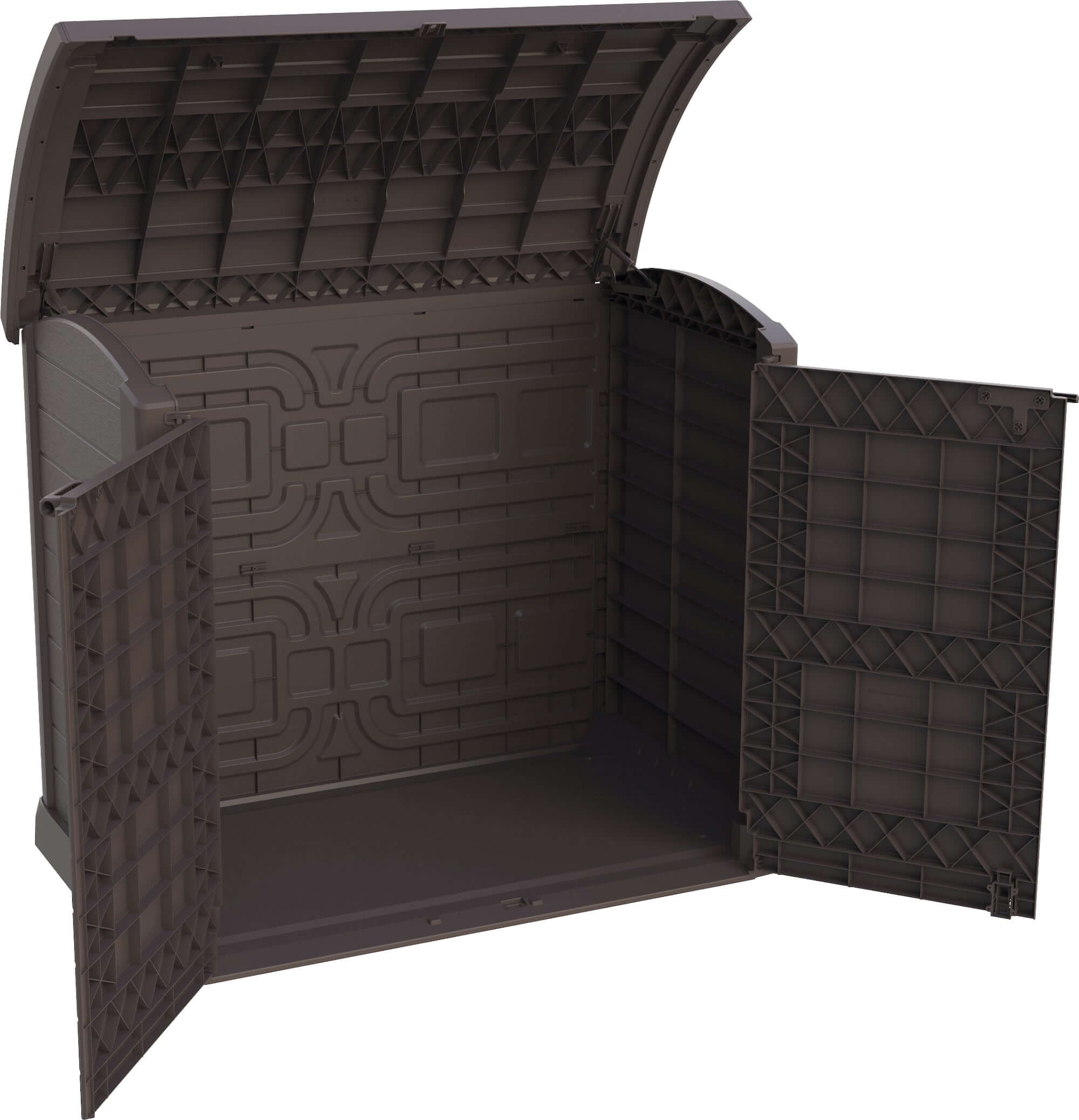 Duramax Storeaway Arc Lid 1200L Brown 86632