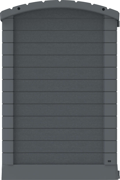Duramax Storeaway Arc Lid 1200L Gray 86633 weatherproof garden shed for outdoor tools and accessories storage