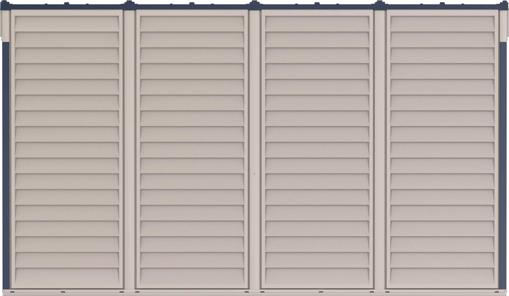 Duramax Vinyl Shed 10x4 SideMate Plus ProStorage panels by Duramax Building Products, available at Duramax Sheds Online.