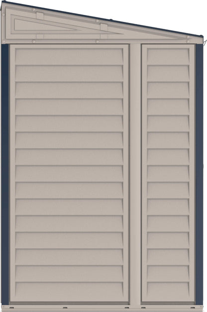 Duramax Vinyl Shed 10x4 SideMate Plus ProStorage featuring sleek design for convenient outdoor storage near home