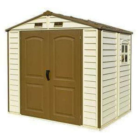 Duramax Vinyl Shed 8x6 StoreAll with Foundation Kit 30115 from Duramax Building Products and Duramax Sheds Online. 