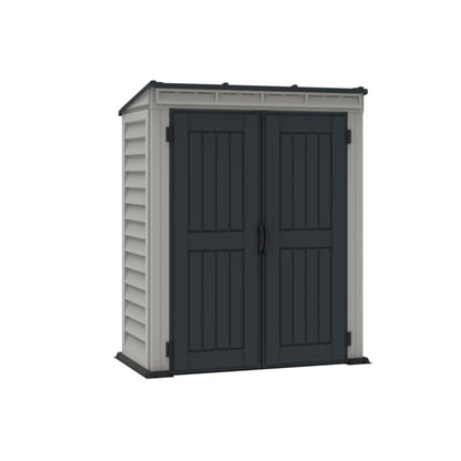 Duramax Vinyl Shed 5x3 YardMate Pent Roof w/ Floor 05325