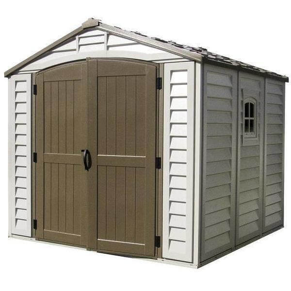 Duramax Vinyl Shed 8x8 DuraPlus w/ Foundation Kit 30114