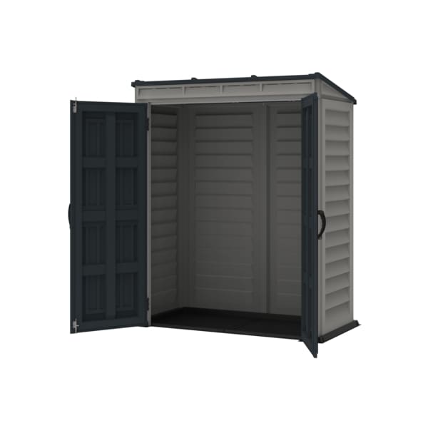 Duramax Vinyl Shed 5x3 YardMate Pent Roof w/ Floor 05325