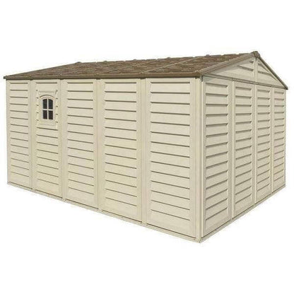 Duramax Vinyl Shed 10.5x13 Woodbridge Plus w/ Foundation Kit 40234