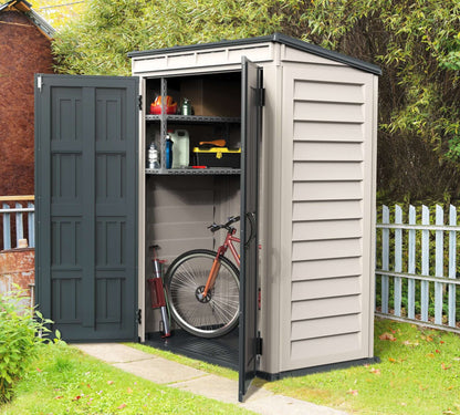 Duramax Vinyl Shed 5x3 YardMate Pent Roof w/ Floor 05325