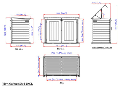 Duramax 2100L MultiStore Outdoor Storage Shed 90225