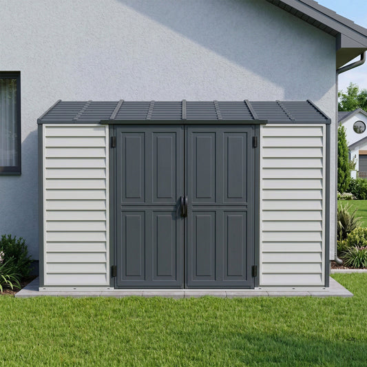 Duramax 10x4 SideMate PLUS Pro Vinyl Shed w/ Double Doors 36825 
