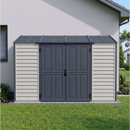Duramax 10x4 SideMate PLUS Pro Vinyl Shed w/ Double Doors 36825