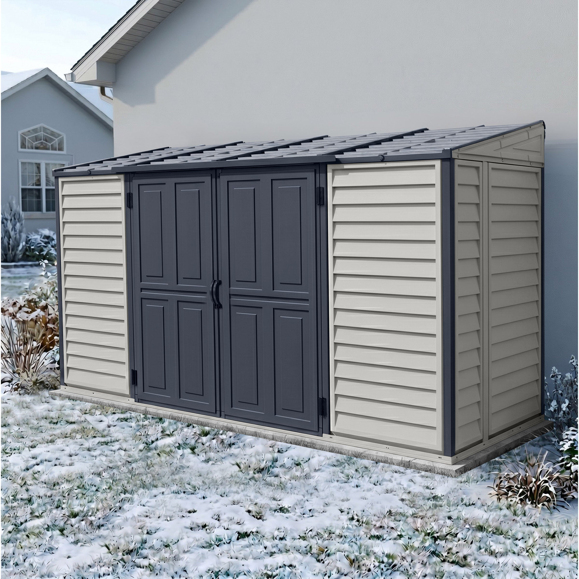 skygrayページです＊ Duramax 10x4 SideMate PLUS Pro Vinyl Shed with Double Doors