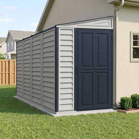 Duramax 4x10 SideMate PLUS Vinyl Shed w/ Foundation 36725 