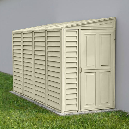 Duramax 4x10 SideMate Vinyl Shed w/ Foundation 06725 