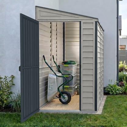 Duramax 4x8 SideMate PLUS Vinyl Shed w/ Foundation 36625