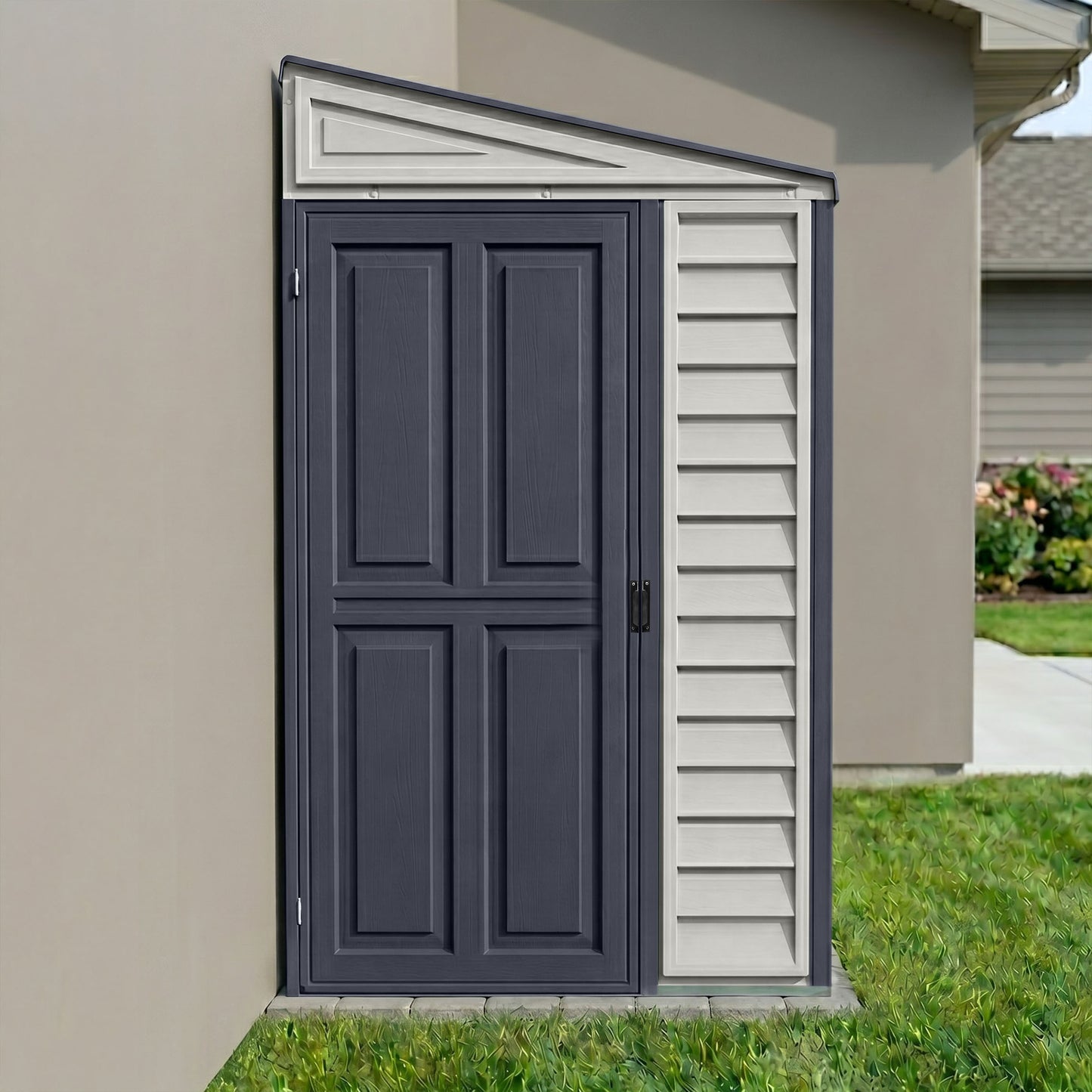 Duramax 4x8 SideMate PLUS Vinyl Shed w/ Foundation 36625