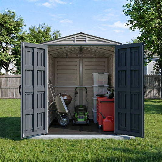 Duramax 5.5 x 5.5 YardMate PLUS Vinyl Shed w/ Floor 35525