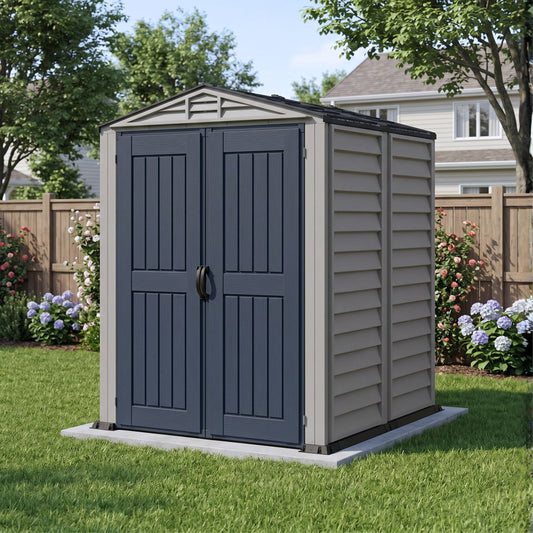 Duramax 5.5 x 5.5 YardMate PLUS Vinyl Shed w/ Floor 35525 