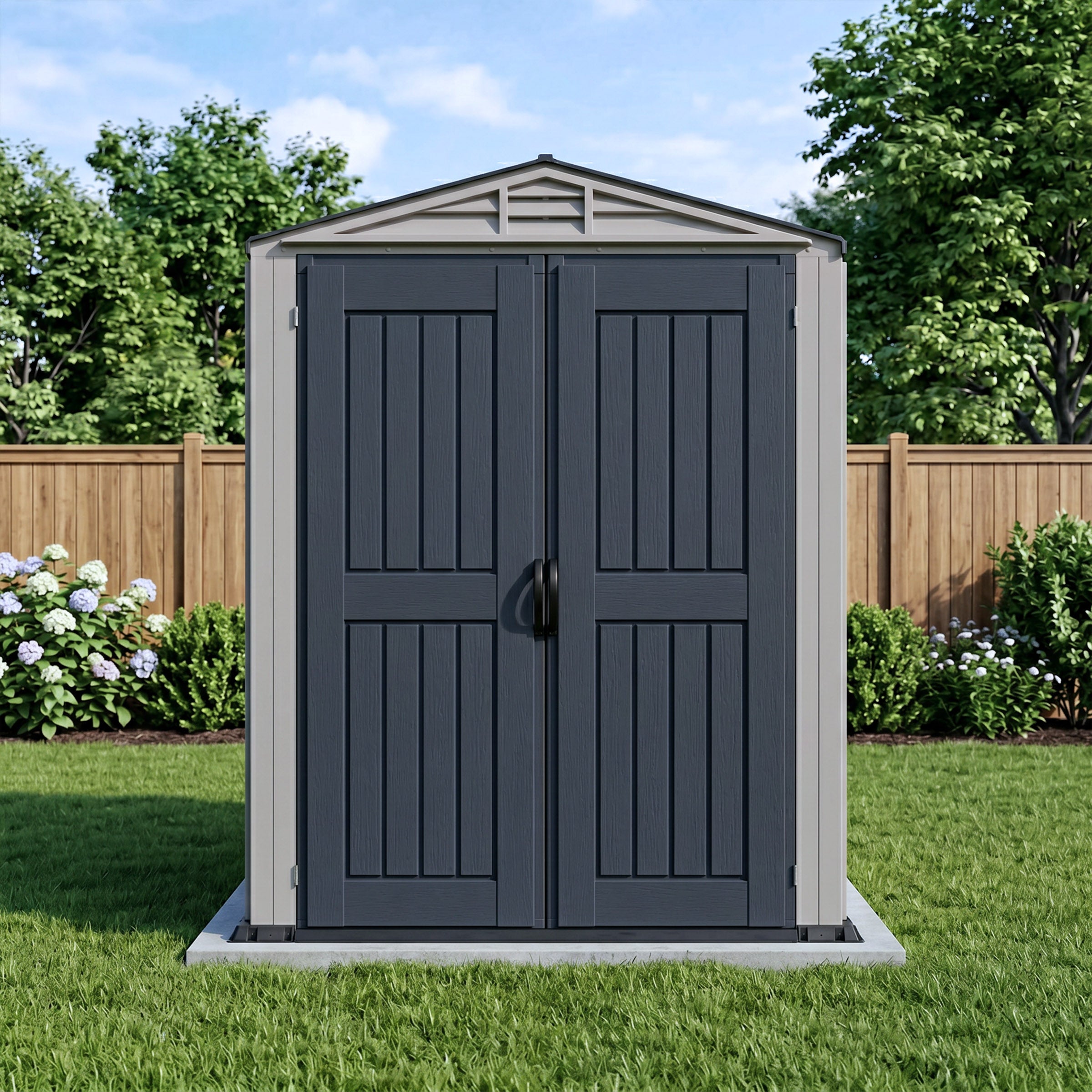 Duramax 5.5 x 5.5 YardMate PLUS Vinyl Shed with Floor