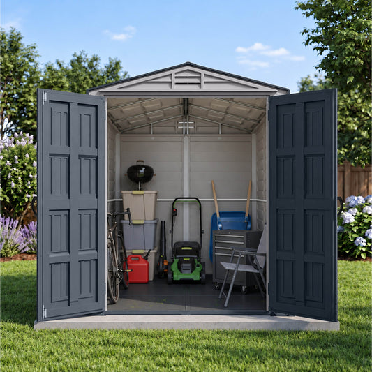 Duramax 5x8 YardMate PLUS Vinyl Shed w/ Floor 35825 