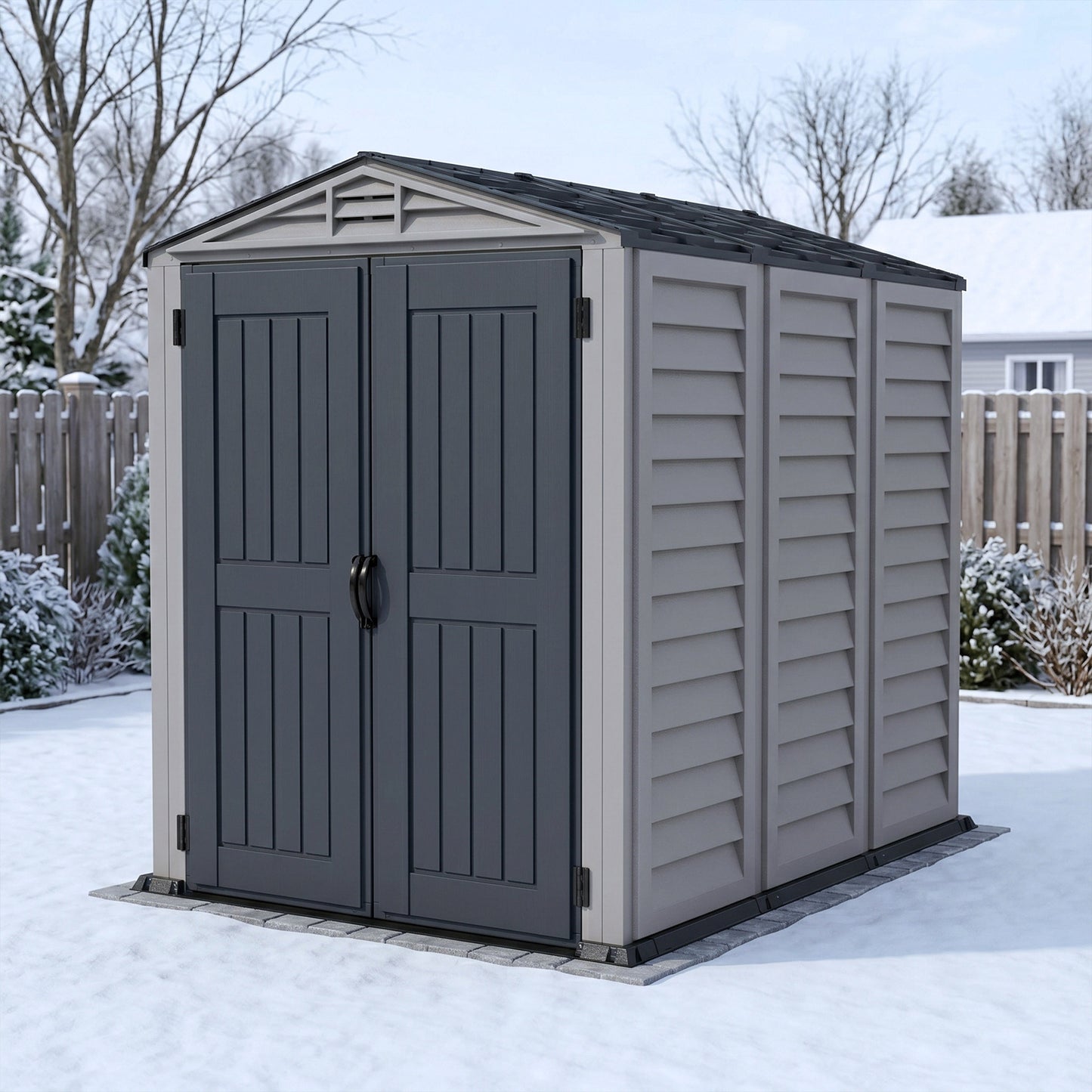 Duramax 5x8 YardMate PLUS Vinyl Shed w/ Floor 35825