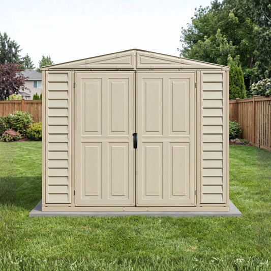 Duramax 8x6 DuraMate Vinyl Shed w/ Foundation 00184 