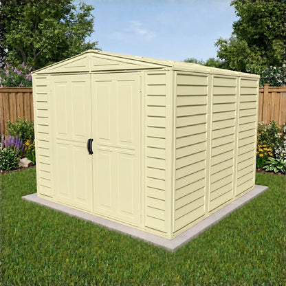 Duramax 8x8 DuraMate Vinyl Shed w/ Foundation 00384