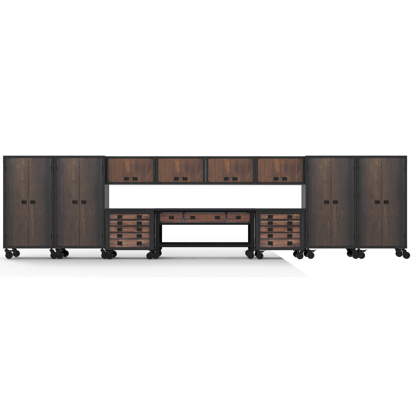 Duramax 11-Piece Garage Storage Combo Set w/ Workbench, Tool Chests, Wall Cabinets and Free Standing Cabinets 11P1WB2TC4WC4FC